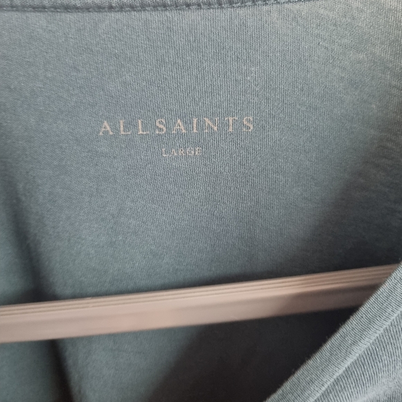 Allsaints green tonic ls crew long sleeve t shirt Size large - Picture 4 of 5